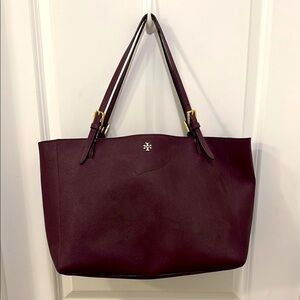 Tory Burch Maroon Tote Bag